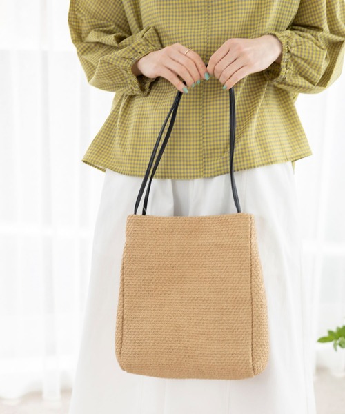 studio CLIP（スタディオクリップ）の「ペーパー肩掛けトート（トートバッグ・レディース・その他1/ナチュラル/ブルー/ブラック・FREE）」の15枚目の写真