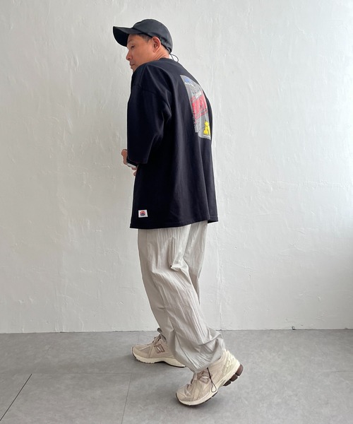 NO NEED(ノーニード)の「【NUTMEG/ナツメグ】N.Y.Cプリント 7.0oz ヘビーウェイトBIG Tシャツ(Tシャツ/カットソー・メンズ・ブラック/ホワイト/ネイビー・LL/L/M)」の2枚目の写真