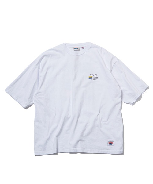NO NEED(ノーニード)の「【NUTMEG/ナツメグ】N.Y.Cプリント 7.0oz ヘビーウェイトBIG Tシャツ(Tシャツ/カットソー・メンズ・ブラック/ホワイト/ネイビー・LL/L/M)」の7枚目の写真
