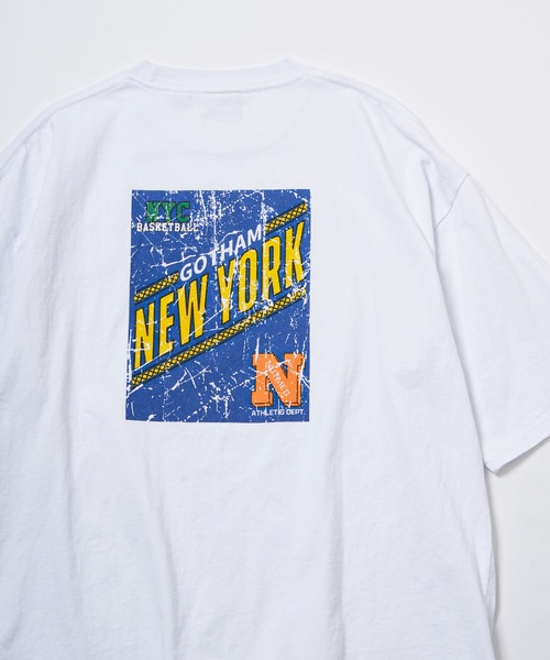 NO NEED(ノーニード)の「【NUTMEG/ナツメグ】N.Y.Cプリント 7.0oz ヘビーウェイトBIG Tシャツ(Tシャツ/カットソー・メンズ・ブラック/ホワイト/ネイビー・LL/L/M)」の5枚目の写真