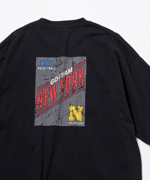 NO NEED(ノーニード)の「【NUTMEG/ナツメグ】N.Y.Cプリント 7.0oz ヘビーウェイトBIG Tシャツ(Tシャツ/カットソー・メンズ・ブラック/ホワイト/ネイビー・LL/L/M)」の6枚目の写真