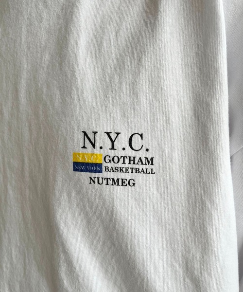 NO NEED(ノーニード)の「【NUTMEG/ナツメグ】N.Y.Cプリント 7.0oz ヘビーウェイトBIG Tシャツ(Tシャツ/カットソー・メンズ・ブラック/ホワイト/ネイビー・LL/L/M)」の22枚目の写真