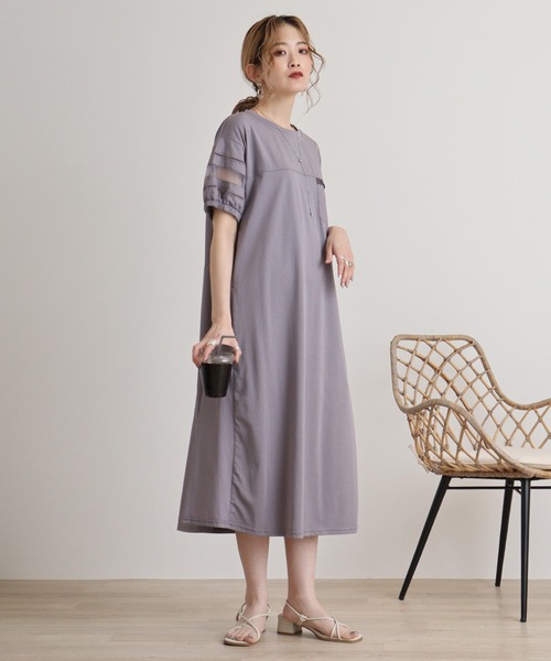 【セール】AnnaNicola 切替えジャージワンピース（ワンピース）｜Anna Nicola（アンナニコラ） 14,960円