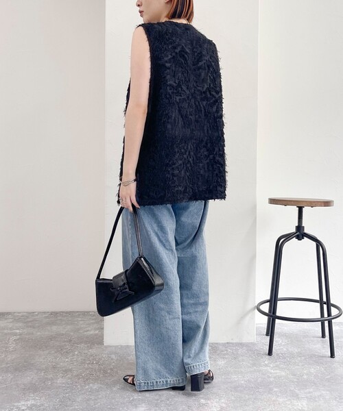 【セール】フリンジジャガードジレ(ベスト)|fredy emue(フレディエミュ) 【セール】フリンジジャガードジレ(ベスト)|fredy emue(フレディエミュ)