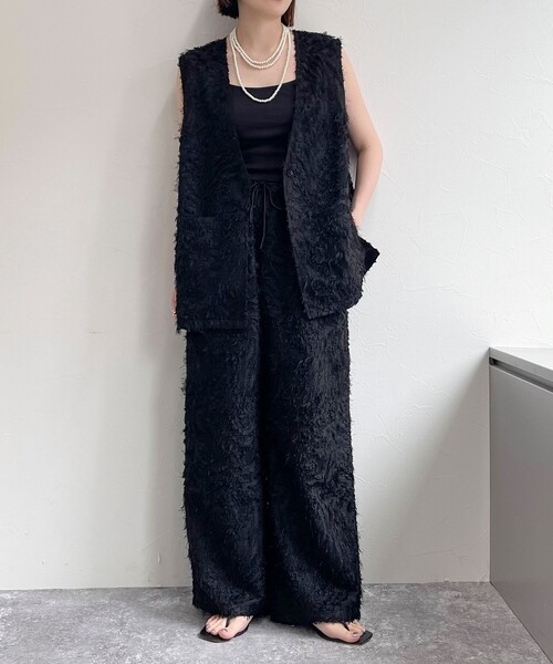 【セール】フリンジジャガードジレ(ベスト)|fredy emue(フレディエミュ) 【セール】フリンジジャガードジレ(ベスト)|fredy emue(フレディエミュ)