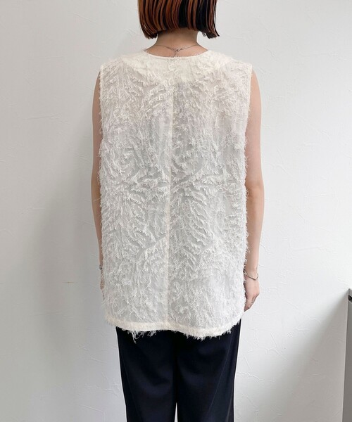 【セール】フリンジジャガードジレ(ベスト)|fredy emue(フレディエミュ) 【セール】フリンジジャガードジレ(ベスト)|fredy emue(フレディエミュ)