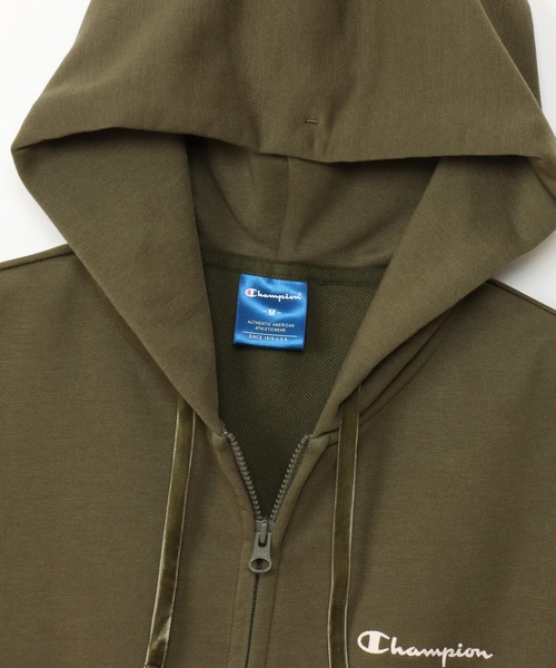 Champion(チャンピオン)の「【Champion/チャンピオン】レディース スポーツ テックウィーブ テリー ジップフーデッドスウェットシャツ(パーカー・レディース・ブラック系その他/オリーブ/ピンク系その他7・LARGE/MEDIUM)」の19枚目の写真