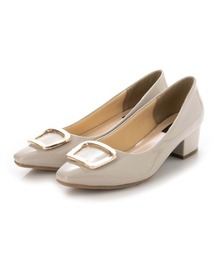 【EVOL】晴雨兼用バックル4.5cmヒールパンプス IX5446