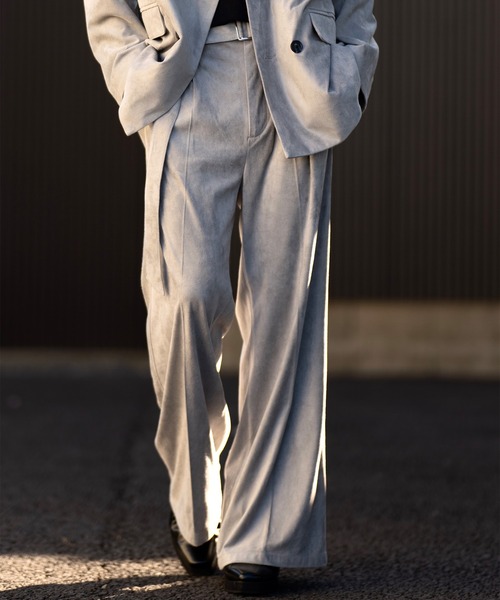 CLEL】Double Tech Fade Belted Pants/ダブルテックフェード