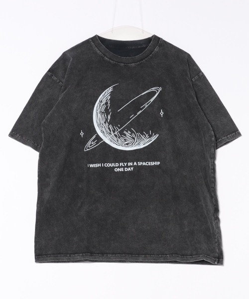 DIAVEL(ディアベル)の「ヴィンテージライクグラフィックTシャツ / オーバーサイズ 半袖 ピグメント風 韓国ストリート(Tシャツ/カットソー・レディース・ダークグレー/グレー系1/グレー系2/グレー系3/グレー系4・M)」の21枚目の写真