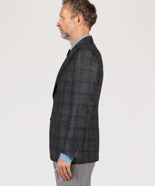 セール】ウールカシミヤシルク シングルブレステッド2Bジャケット Loro