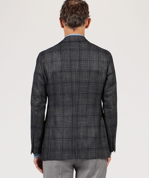 TOMORROWLAND （トゥモローランド）の「ウールカシミヤシルク シングルブレステッド2Bジャケット Loro Piana（テーラードジャケット・メンズ・ブラック系その他/ダークブラウン・48/52/54/44/46/50）」の6枚目の写真