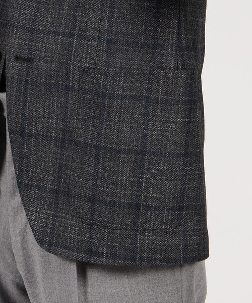 セール】ウールカシミヤシルク シングルブレステッド2Bジャケット Loro