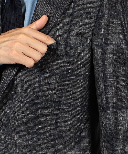 セール】ウールカシミヤシルク シングルブレステッド2Bジャケット Loro