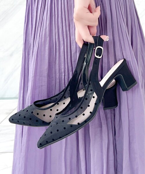 ESPERANZA（エスペランサ）の「バックストラップパンプス（パンプス・レディース・ブラック系2/その他1/ブラック系8・S/M/L/LL）」の3枚目の写真