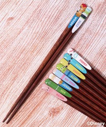 Disney（ディズニー）の「(SK)【Disney】【5膳セット】すべり止め加工 天削げ 箸[21.0cm]（カトラリー）」