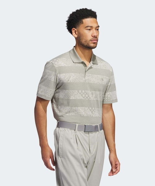 セール】GO-TO ペイズリー プリント 半袖ポロ【adidas Golf