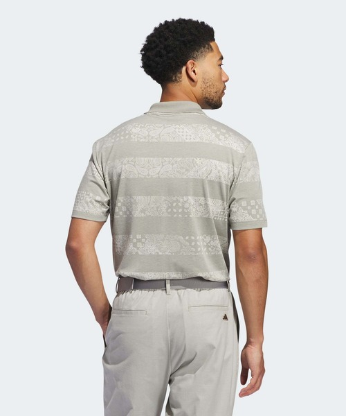 セール】GO-TO ペイズリー プリント 半袖ポロ【adidas Golf