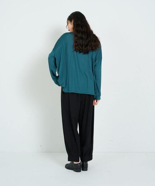 conges payes ADIEU TRISTESSE(コンジェ ペイエ アデュートリステス)の「リヨセル天竺ロンT(Tシャツ/カットソー・レディース・ピンク/ライトグレー/グリーン・FREE)」の13枚目の写真