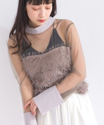 フェザーコルセットトップ