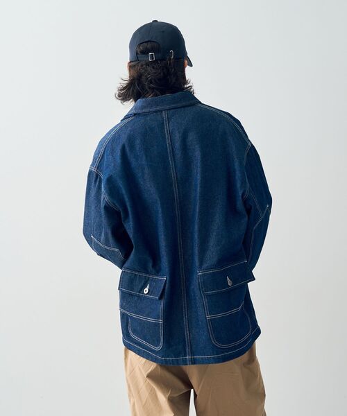 CRAFT STANDARD BOUTIQUE（クラフトスタンダードブティック）の「デニムアドヴァンスジャケットII（デニムジャケット・レディース・ブラック/ダークインディゴブルー・M/L/XL）」の7枚目の写真