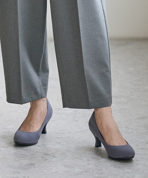 Honeys（ハニーズ）の「【はっ水/吸水速乾/抗菌防臭】美ージーアーモンドトゥパンプス（パンプス・レディース・ダークブルー/ブラック/グレイッシュベージュ/ブラック系その他/ライトベージュ・23.5/24.0/24.5/22.5/23.0/25.0/25.5）」の5枚目の写真