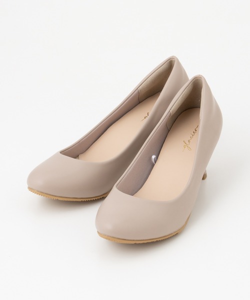 Honeys（ハニーズ）の「【はっ水/吸水速乾/抗菌防臭】美ージーアーモンドトゥパンプス（パンプス・レディース・ダークブルー/ブラック/グレイッシュベージュ/ブラック系その他/ライトベージュ・23.5/24.0/24.5/22.5/23.0/25.0/25.5）」の12枚目の写真