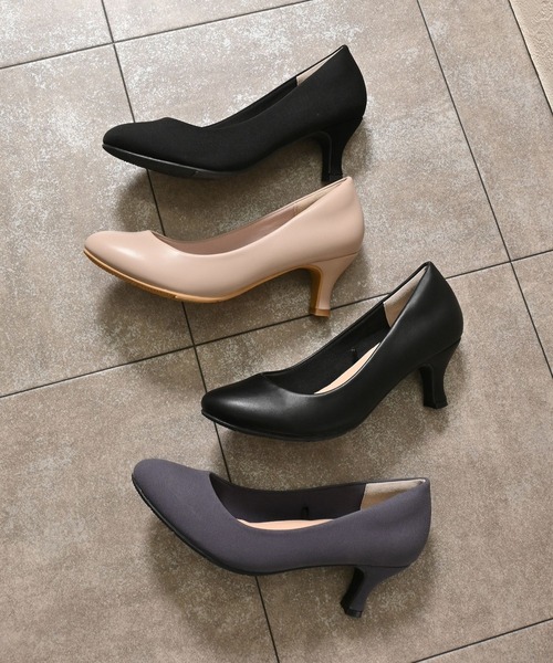 Honeys（ハニーズ）の「【はっ水/吸水速乾/抗菌防臭】美ージーアーモンドトゥパンプス（パンプス・レディース・ダークブルー/ブラック/グレイッシュベージュ/ブラック系その他/ライトベージュ・23.5/24.0/24.5/22.5/23.0/25.0/25.5）」の19枚目の写真