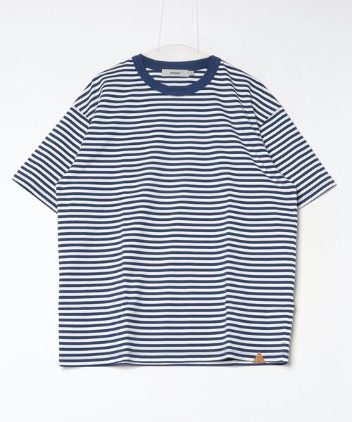 rehacer(レアセル)の「rehacer : Heavy Cotton Border Loose S/S / ヘビーコットンボーダールーズカットソー(Tシャツ/カットソー・メンズ・ブラック/ネイビー・MEDIUM/LARGE/X-LARGE)」の12枚目の写真