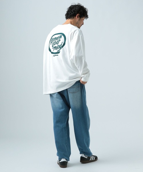 BAYFLOW(ベイフロー)の「SNOWバックプリント長袖Tシャツ(Tシャツ/カットソー・メンズ・ピンク/グリーン/チャコール/オフホワイト/ダークグレー・MEDIUM/LARGE)」の11枚目の写真