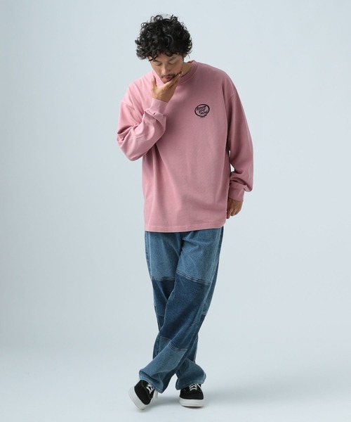 BAYFLOW(ベイフロー)の「SNOWバックプリント長袖Tシャツ(Tシャツ/カットソー・メンズ・ピンク/グリーン/チャコール/オフホワイト/ダークグレー・MEDIUM/LARGE)」の7枚目の写真