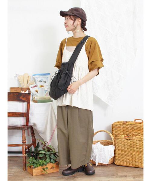 Samansa Mos2（サマンサ モスモス）の「ドロストショルダーバッグ（ハンドバッグ・レディース・ブラック/ベージュ・F）」の11枚目の写真