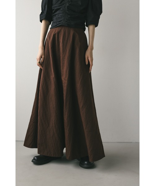 STYLEMIXER（スタイルミキサー）の「ワッシャーナイロンフレアスカート（スカート・レディース・アイボリー/ブラック/ブラウン・SMALL/MEDIUM）」の19枚目の写真