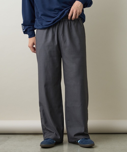 CIAOPANIC TYPY（チャオパニックティピー）の「サイドスナップワイドパンツ（スラックス・メンズ・ライトグレー/ブラック/チャコールグレー・ONE SIZE）」の15枚目の写真