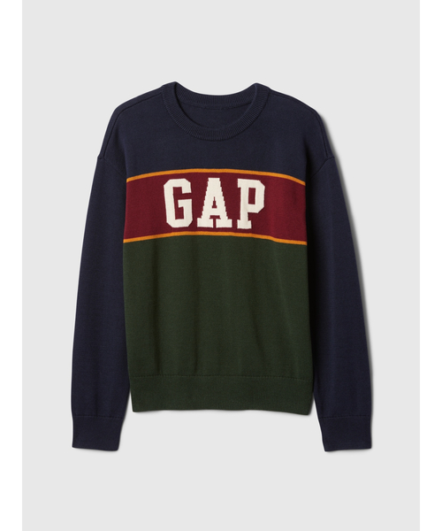 GAP(ギャップ)の「インターシャ セーター (キッズ)(ニット/セーター・キッズ・ネイビー/レッド/グリーン・110cm/120cm/130cm/140cm/150cm/160cm)」の2枚目の写真
