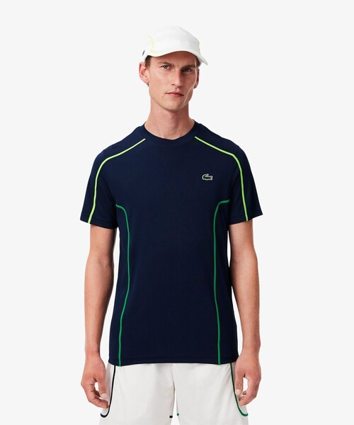 【セール】コントラストラインドウルトラドライTシャツ（Tシャツ/カットソー）｜LACOSTE（ラコステ）