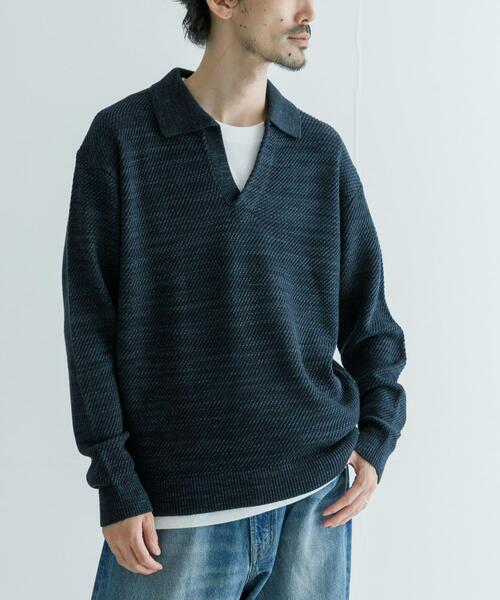 セール】WAGAMI スキッパー ニット ポロシャツ（ニット/セーター