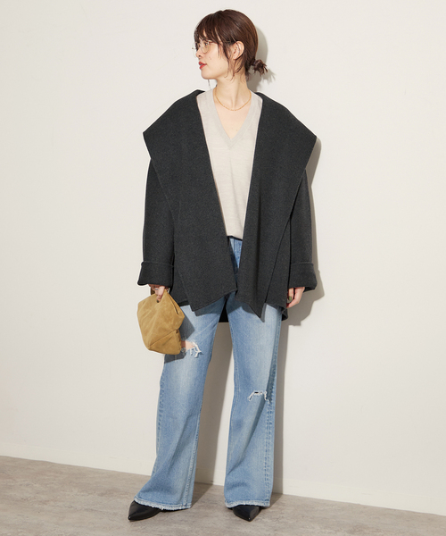 plage（プラージュ）の「ハミルトン DRAPE MIDDLE コート