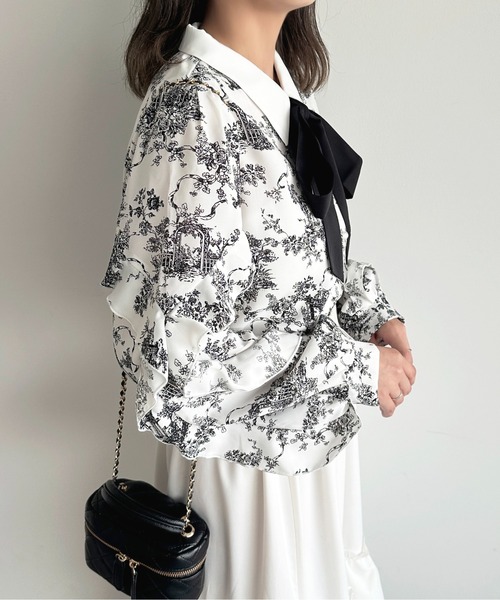 apres jour（アプレジュール）の「アソートボウタイブラウス（シャツ/ブラウス・レディース・ブラック/ネイビー/オフホワイト/ブルー・X-LARGE/フリー）」の19枚目の写真