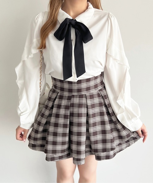 apres jour（アプレジュール）の「アソートボウタイブラウス（シャツ/ブラウス・レディース・ブラック/ネイビー/オフホワイト/ブルー・X-LARGE/フリー）」の10枚目の写真