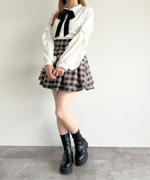 apres jour（アプレジュール）の「アソートボウタイブラウス（シャツ/ブラウス・レディース・ブラック/ネイビー/オフホワイト/ブルー・X-LARGE/フリー）」の15枚目の写真