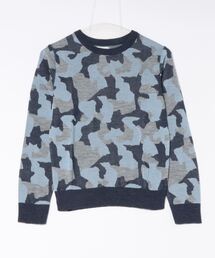 <ginger and sprout>CAMOUFLAGE KNIT P/O
