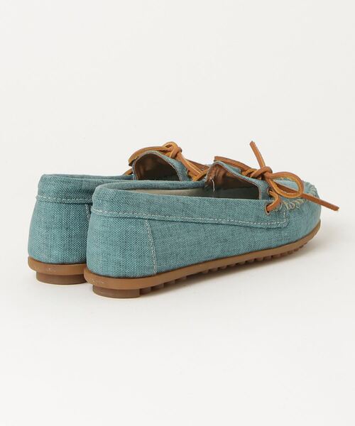 Minnetonka（ミネトンカ）の「『MINNETONKA』モカシン キャンバス モック CANVAS MOC（モカシン/デッキシューズ・レディース・ライトブルー・US5/US5.5）」の2枚目の写真