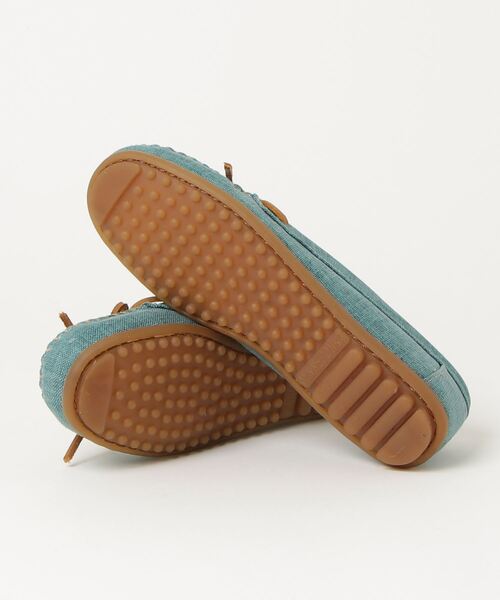Minnetonka（ミネトンカ）の「『MINNETONKA』モカシン キャンバス モック CANVAS MOC（モカシン/デッキシューズ・レディース・ライトブルー・US5/US5.5）」の3枚目の写真