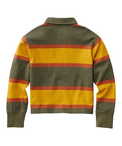 L.L.Bean(エルエルビーン)の「キッズ・ストライプ・ラグビー・シャツ ビッグキッズ(ポロシャツ・キッズ・グリーン系その他/ブルー系その他・M/L/XL)」の5枚目の写真