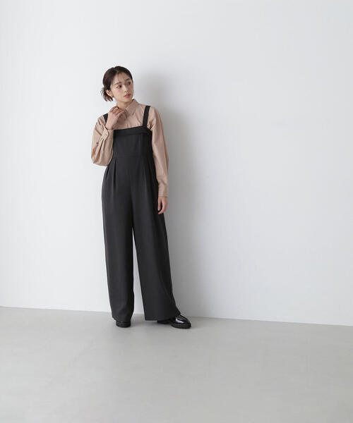 【セール】◇タックワイドオールインワン（つなぎ/オールインワン）｜NATURAL BEAUTY BASIC（ナチュラルビューティーベーシック）