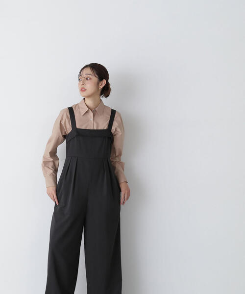 【セール】◇タックワイドオールインワン（つなぎ/オールインワン）｜NATURAL BEAUTY BASIC（ナチュラルビューティーベーシック）