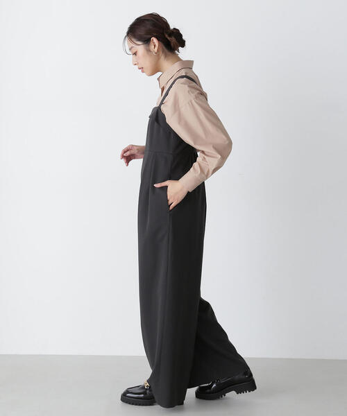 【セール】◇タックワイドオールインワン（つなぎ/オールインワン）｜NATURAL BEAUTY BASIC（ナチュラルビューティーベーシック）