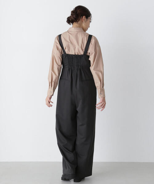 【セール】◇タックワイドオールインワン（つなぎ/オールインワン）｜NATURAL BEAUTY BASIC（ナチュラルビューティーベーシック）