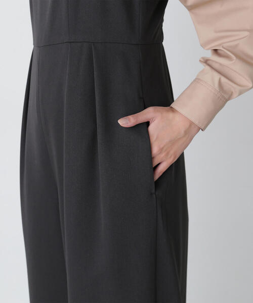 【セール】◇タックワイドオールインワン（つなぎ/オールインワン）｜NATURAL BEAUTY BASIC（ナチュラルビューティーベーシック）